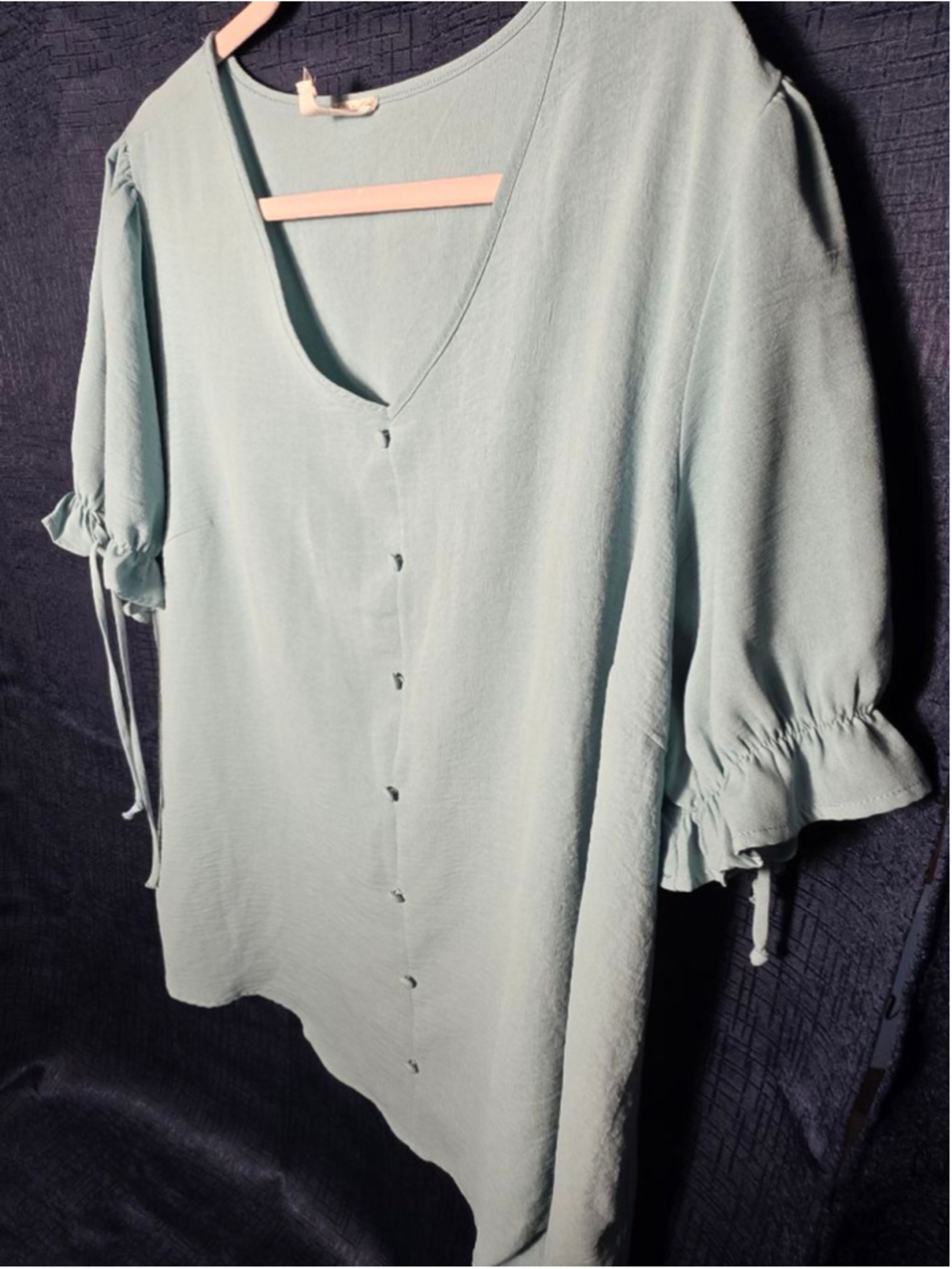 Women's Naif Light Blue Blouse Plus Size 2X